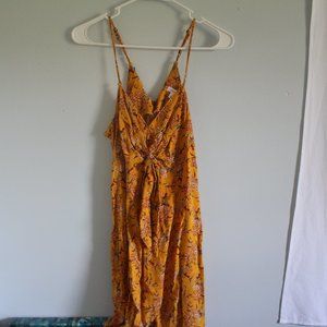 Yellow Floral Summer Dress